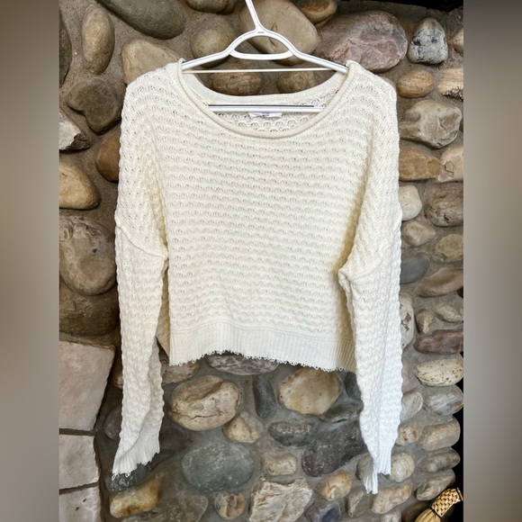 Double Zero White - Cream Knitted Sweater - small - Picture 1 of 5